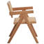 Fauteuil beige et naturel (ensemble de 2)