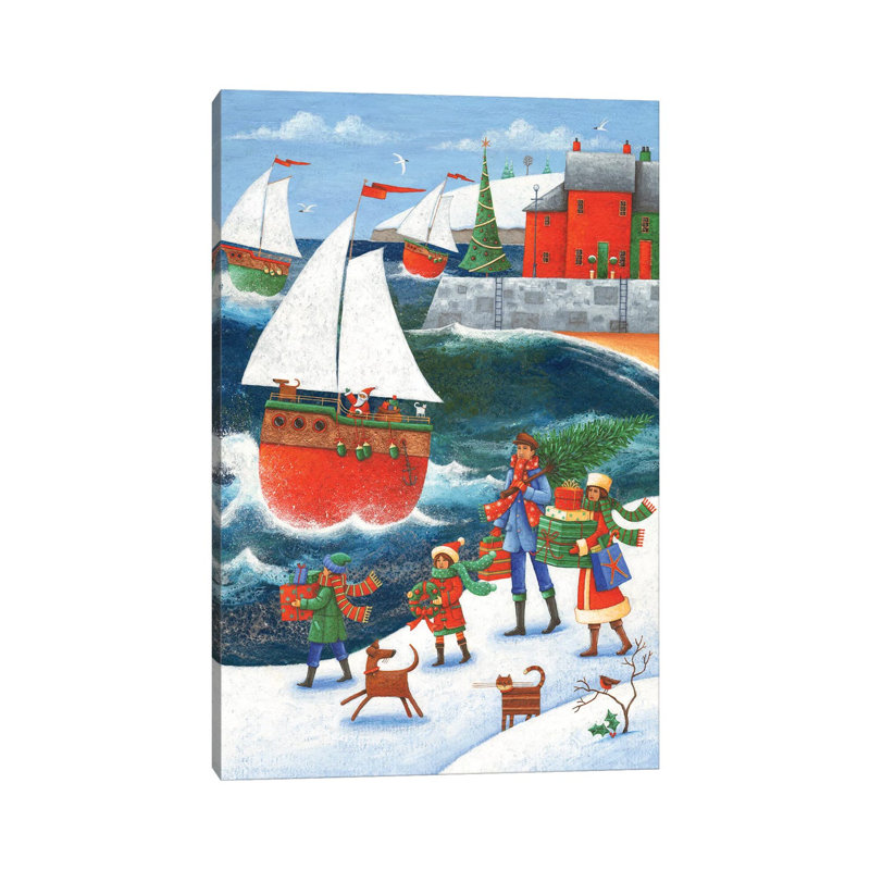 Christmas By The Sea by Peter Adderley - Wrapped Canvas Gallery-Wrapped Canvas Giclée, 101.6 cm H x 66.04 cm W x 1.91 cm D