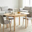 Table extensible avec abattant