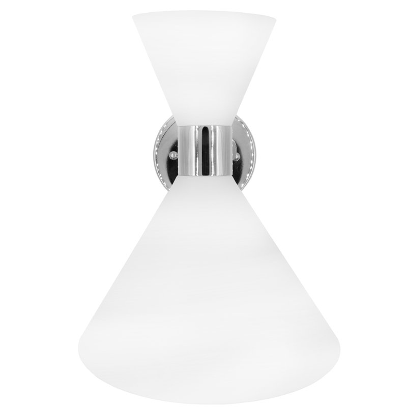 August 1 - Light Armed Sconce, Matte White, Nickel