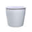 StormOn Dual-Flush Elongated Wall-Mount Toilet with Glazed Surface (Seat Included)-55826896