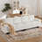 Elanora 122"W Spacious Sectional Sofa With Dual-Layer Cushions & Ottomans-111914591