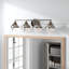 Kyoto 4 Light Seeded Dimmable Vanity Light