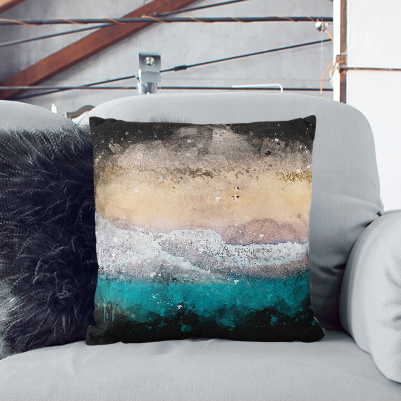 Square Throw Cushion, 40cm H x 40cm W x 15cm D