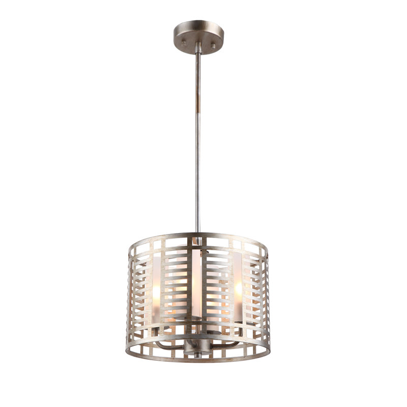 Carrero 4 - Light Antique Silver Single Pendant