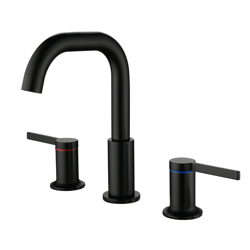 2-handle Bathroom Faucet, Black