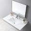 43"x22" Bathroom Vanity Top In Sintered Stone With Ceramic Sink And Construction 43x22 Inch For Rectangular