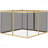 10X10FT Gazebo Sidewall, For Outdoor Use With Mesh Netting (Beige)-125125368
