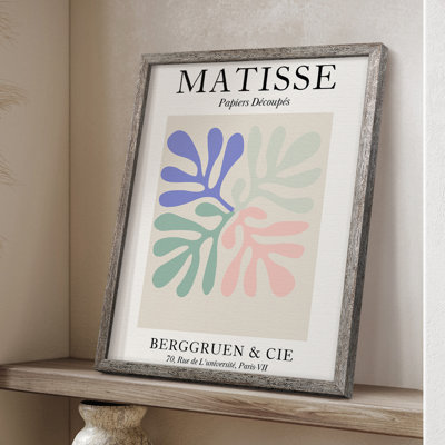Matisse Div, reproduction d'art encadrée - bois massif