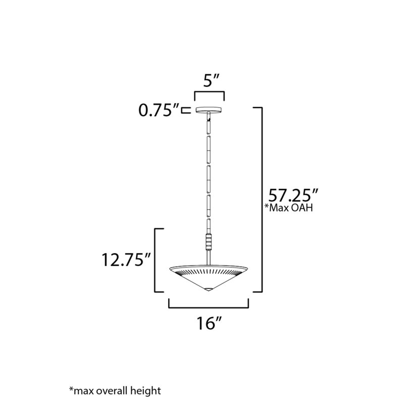 Skellytown - Light Natural Aged Brass Single Pendant, 12.75" H x 16" W x 16" D