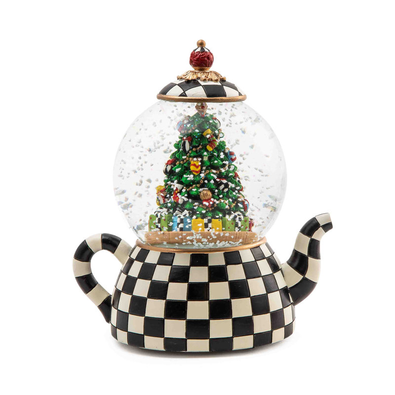 Courtly Check® Teapot Snow Globe