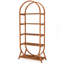 Versatile Display Rack,5-Tier Bookshelf,Compact Arched Bookcase