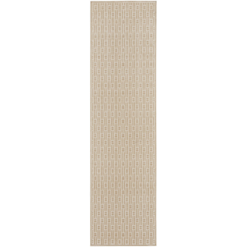 Tapis d'intérieur ivoire moderne lavable 2 pi x 6 pi Nourison, Tapis de couloir 2 pi x 6 pi