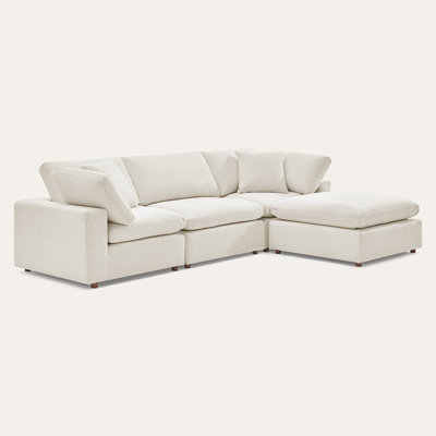 Serene  Minimalist Comfort Sofa Of 4 Pieces Set