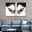 Husky's Eyes, reproduction sur toile-1629329343