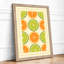 Citrus Grid Modern - Framed Print-526070361-526070367