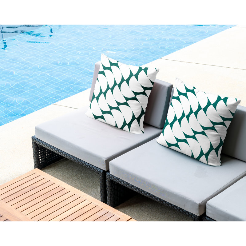 Coussin Piers, L 19 po x H 19 po, Émeraude