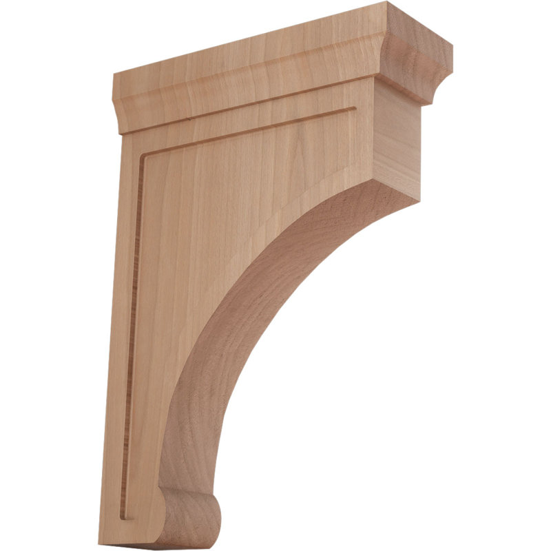 Petit support en bois Gomez, l 2 2 po x P 4 po x H 6 po, H 6 po x l 2,5 po x P 4 po, Cerisier