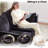 65" Chenille Sleeper Sofa with 3" Memory Foam Mattress-814351774