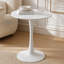 Table de salle à manger ronde, table de salle à manger moderne, table de salle à manger, plateau de table en panneau de fibres à densité moyenne et base mate peinte par pulvérisation en fer, table de salle à manger ovale, table basse Mid-Century pour le salon de 24 pouces, cuisine à domicile, petits espaces-1972975334
