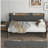 Twin Daybed with Drawers,Sturdy Metal Twin Bed Frame with Upholstered Headboard and Charging Station for Living Room, Bedroom and Guest Room