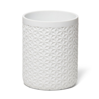 Quilted Resin Waste Basket