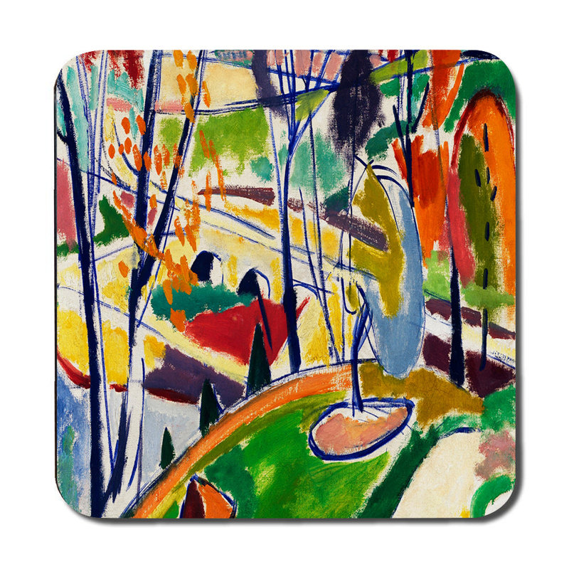 Abstract Colorful Placemat and Coaster Set for Dining Table