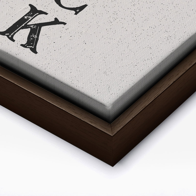 Faites votre propre chance, Canvas, 08"H x 10"W, Brown Framed