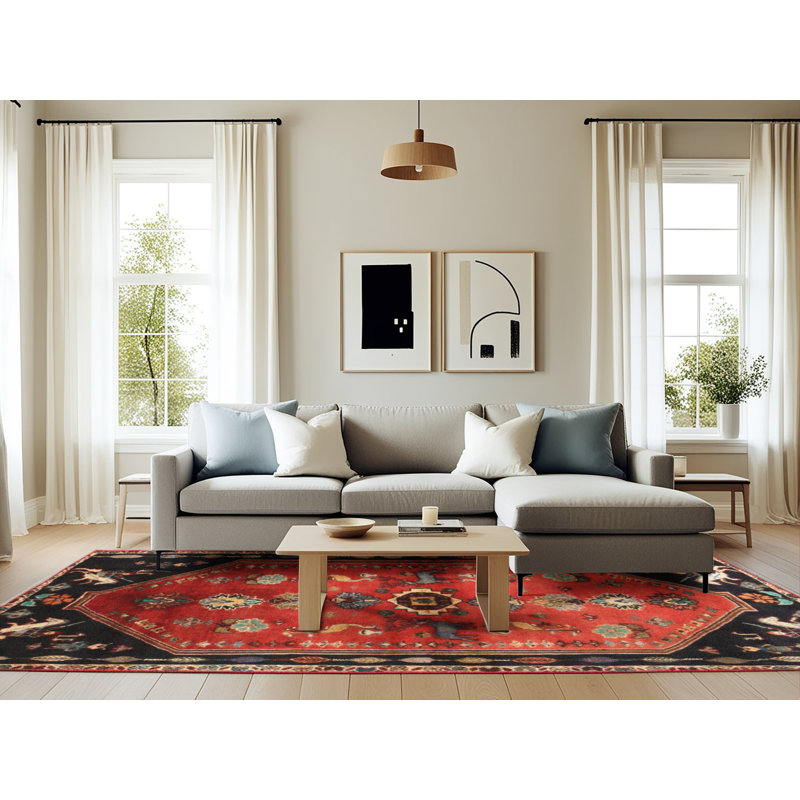 Southwestern Indoor Rug, Rectangle 6' x 9'