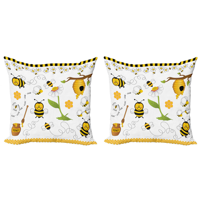Ambesonne Reversible Pillow Cover, 18" x 18"