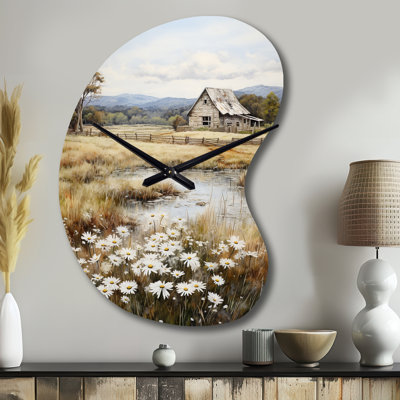 Horloge murale Farmhouse Quiet Retreat I - Boom Shape Farm 3D