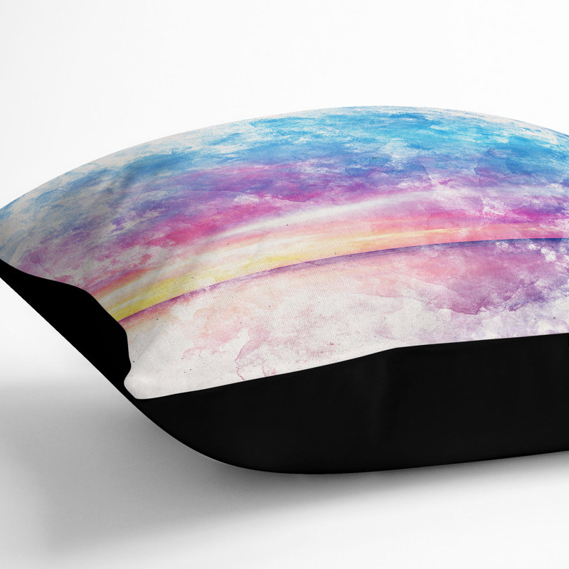 Square Throw Cushion, 40cm H x 40cm W x 15cm D, Black