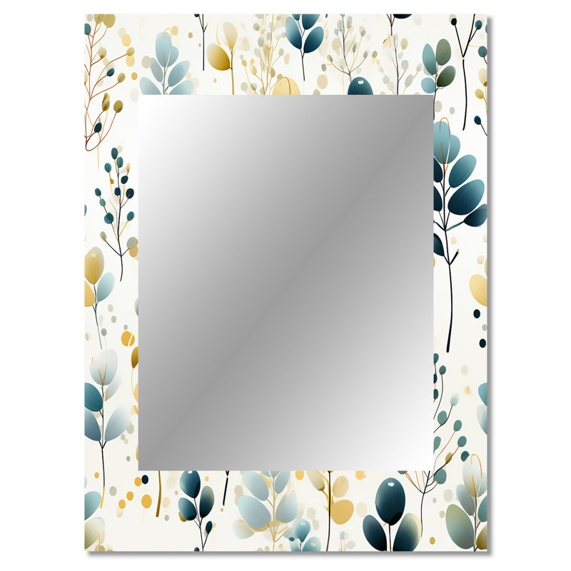 Miroir mural botanique, nature, botanique, nature, 40 po x 30 po