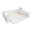 Daybed With Drawers, Shelf & Storage Box, Pull-out Nightstand, White, No Mattress, 135x190 Cm, Solid Mdf & Plywood-1714743436