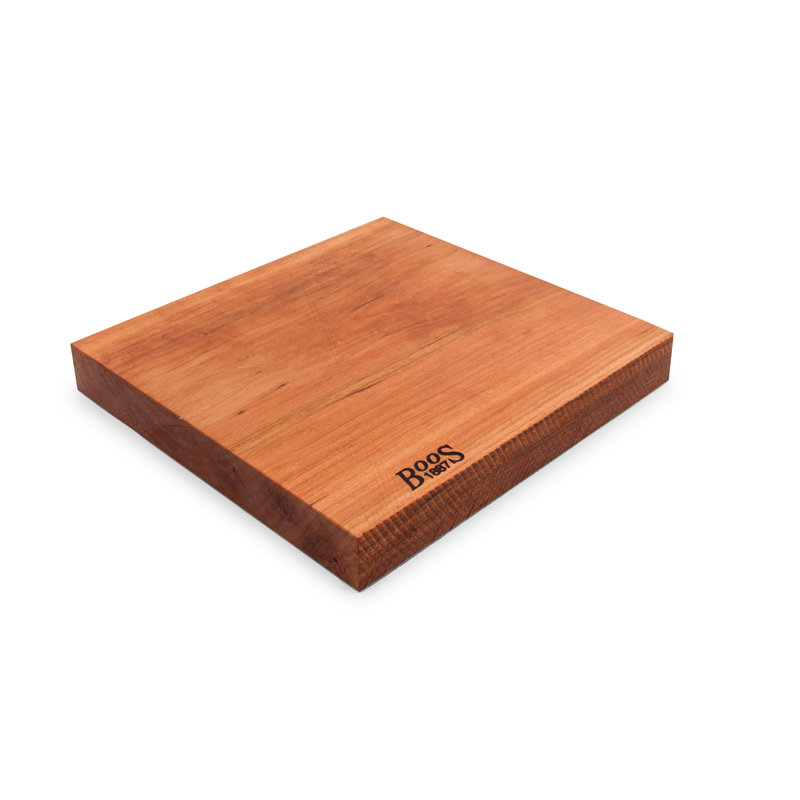 Rustic-Edge Design Reversible Cutting Board, Cherry, 1.75" H x 12" W x 13" D