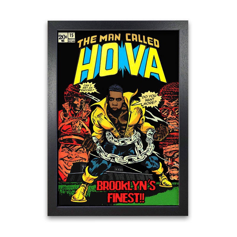 The Man Called Hova by David Redon - Print, Black Grain, 84.1 cm H x 59.4 cm W x 5 cm D