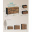 98.8 cm W Chest of 5 Drawers