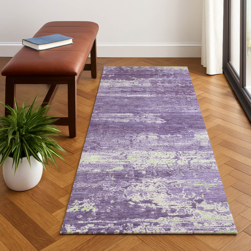 Premium Machine Washable Otte AMF1778 Modern Rug, Runner 2'3" x 7'6"