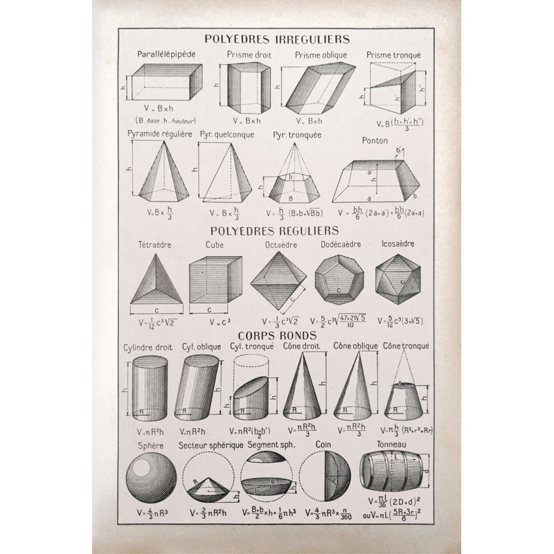 Polyhedron by Gwengoat - Wrapped Canvas Print, 76cm H x 51cm W