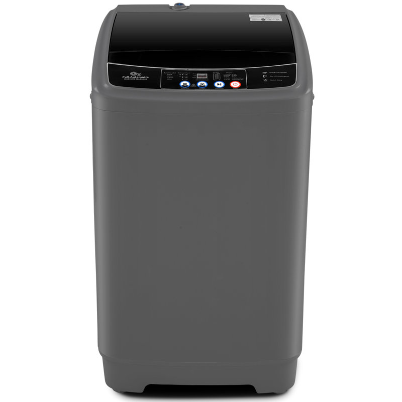Delia 2,4 pi³ Laveuse portative haute efficacité en blanc / noir, Gris foncé / noir