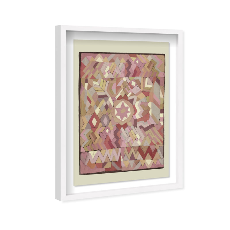 Tapestry Boehme Print by Oliver Gal, 46.5"H x 31.5"W, White Shadowbox