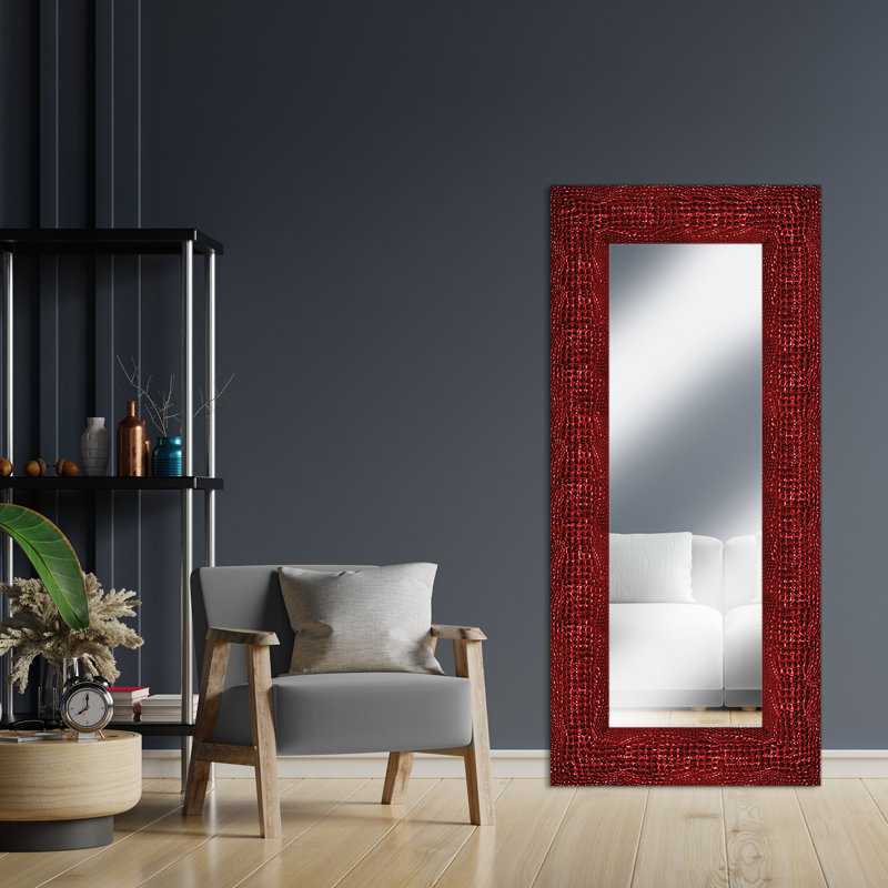 Miroir Elite, Rouge électrique, 54,5 po x 42,5 po