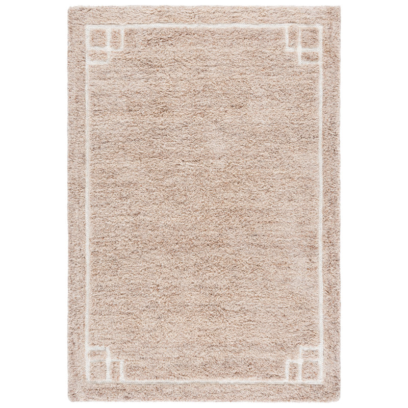 Casablanca Hand Tufted Wool;Cotton Solid Color Rug, Rectangle 4' x 6'
