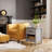 Anyah Farmhouse Nightstand with Charging Station and Storage, Bedside Table with Drawer-826306286