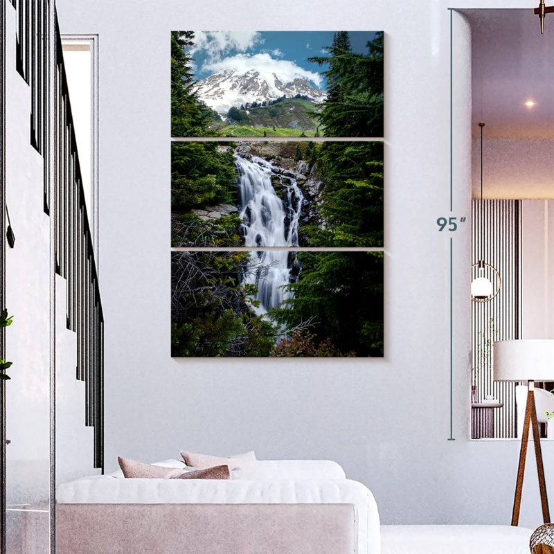 Alvord Myrtle Falls In The Forest, 74" H x 48" W
