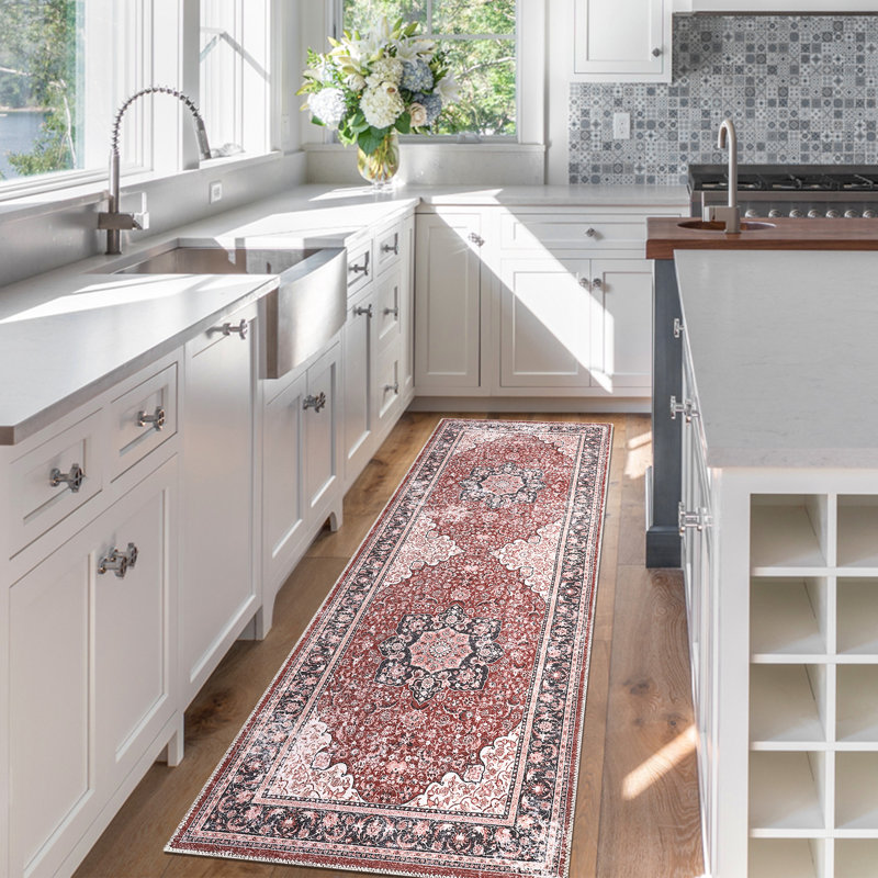 Aderito Washable Indoor Rug, Runner 2' x 6'