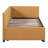 Twin Trundle Daybed With Linen Upholstery In Yellow, Construction, No Box Spring Size Bed Trundle, Upholstered Yellow Linen, Space Option-323043000