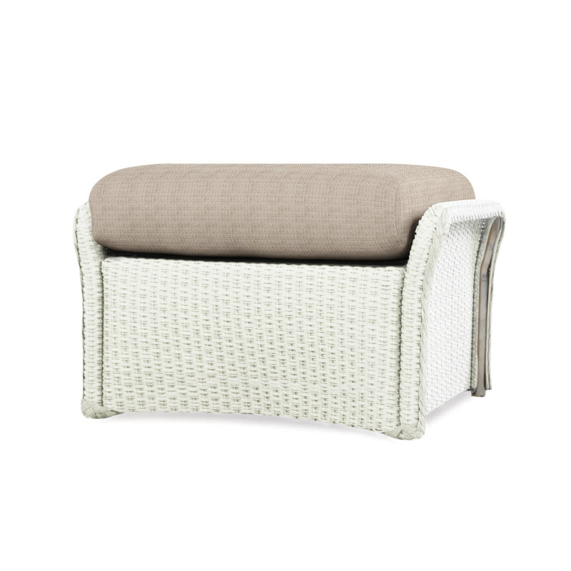 Weekend Retreat Outdoor Ottoman, Beach Natural, Mink
