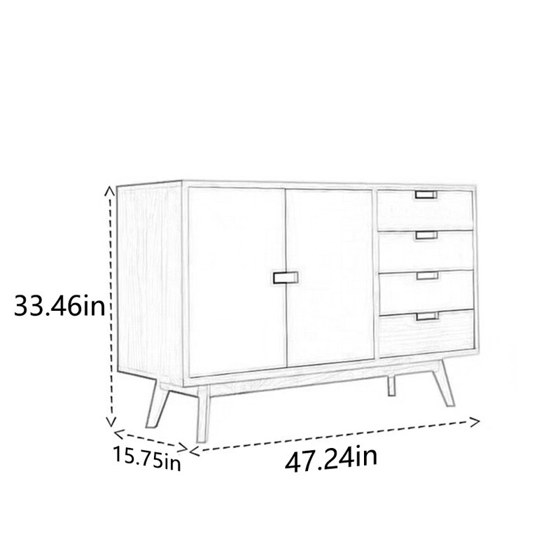 Simple solid wood locker against the wall