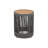 Outdoor Round Side Table Solid Wood Patio Table with Rope Base for Garden Balcony-1277030527